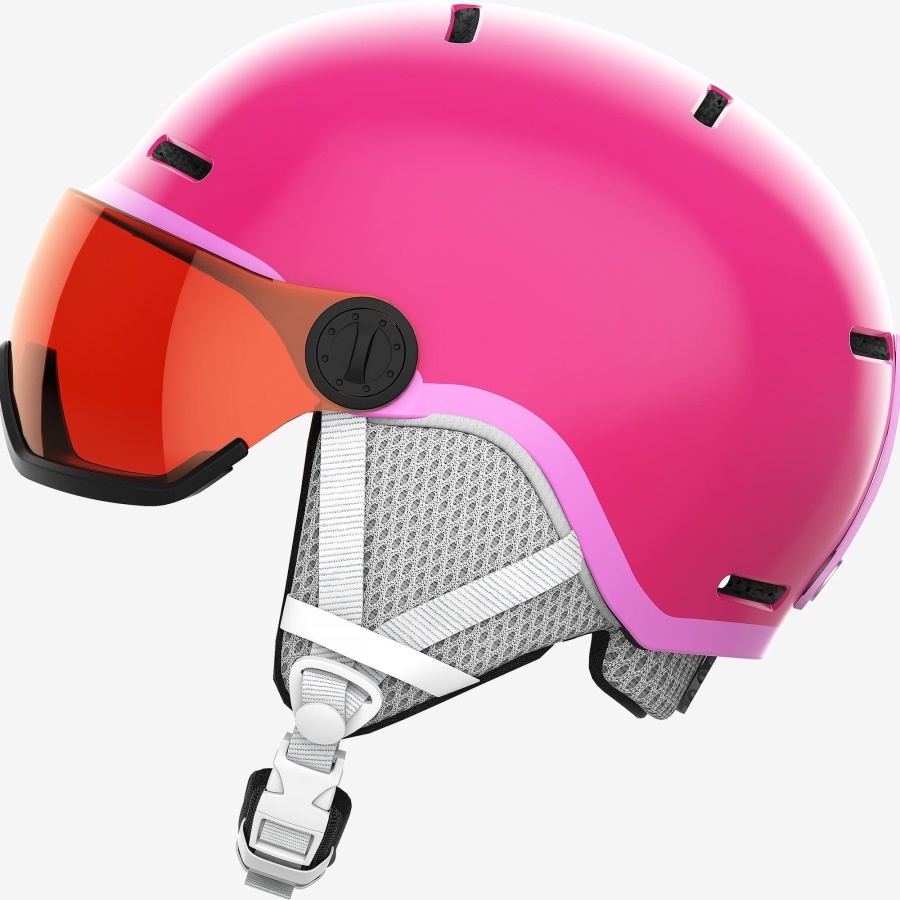 Junior-Kids' Helmet Grom Visor Glossy-Pink