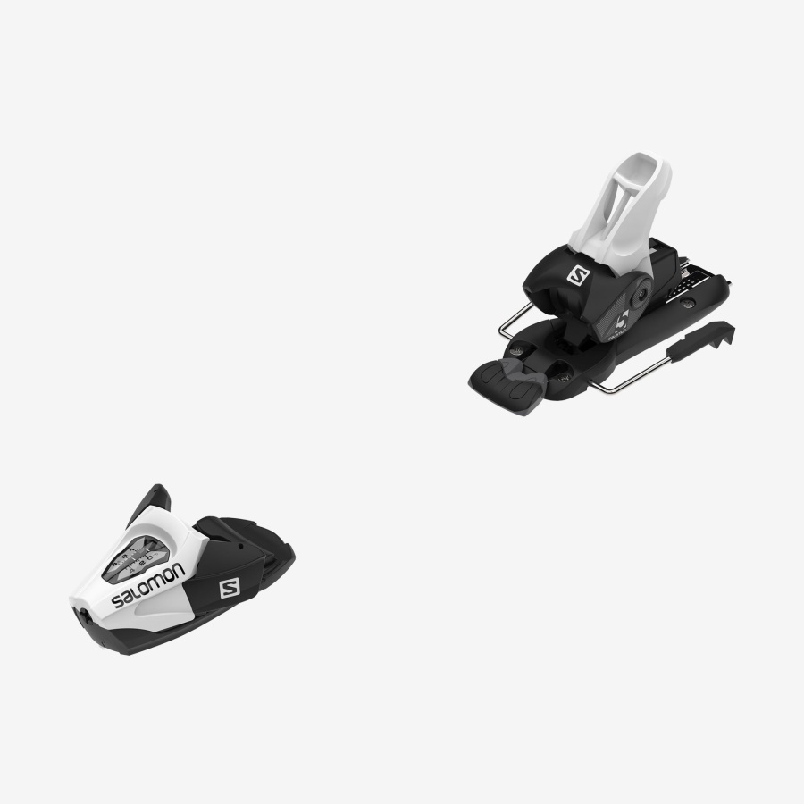 Junior-Kids' All-Mountain Bindings C5 Gripwalk Black-White