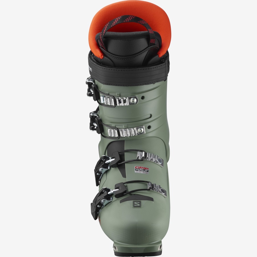 Junior-Kids' All-Mountain Boots Shift Pro 80T At Oil Green-Black-Orange
