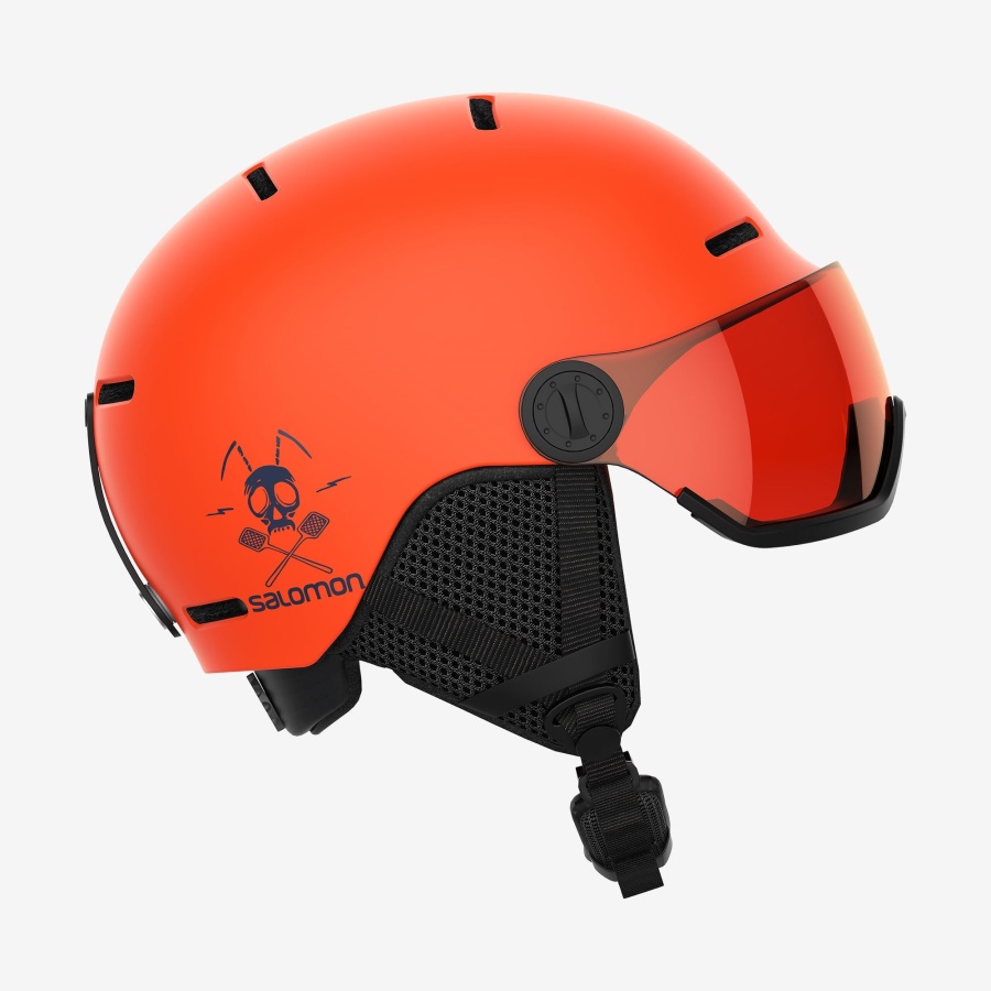 Junior-Kids' Helmet Grom Visor Flame