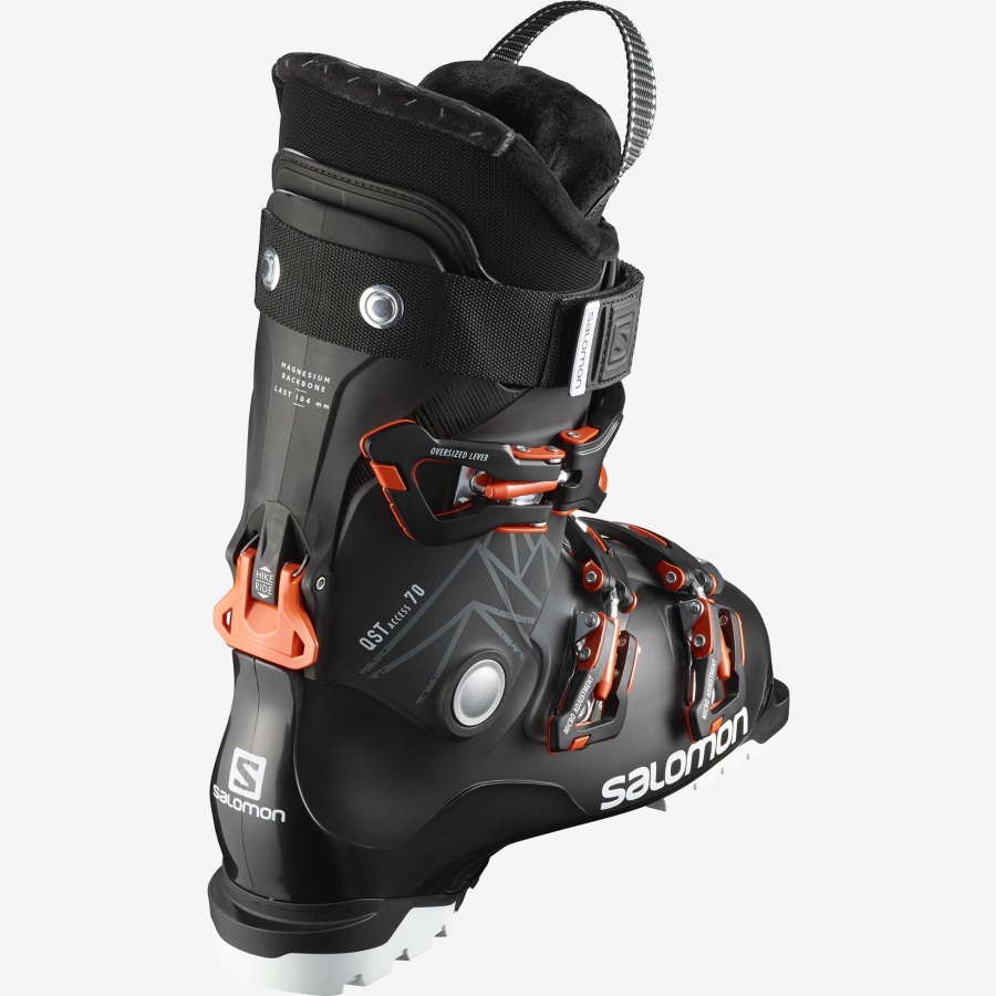 Men's All-Mountain Boots Qst Access 70 Black-Translucent-Orange
