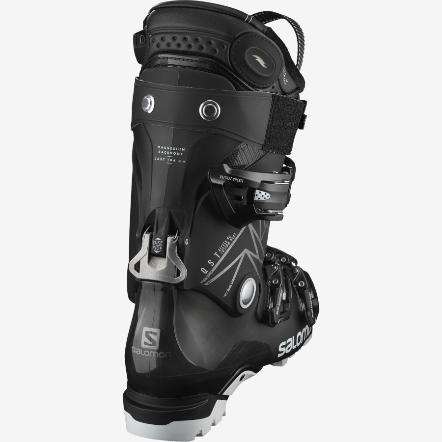 Men's All-Mountain Boots Qst Access 90 Ch Translucent-Black-Acid Green