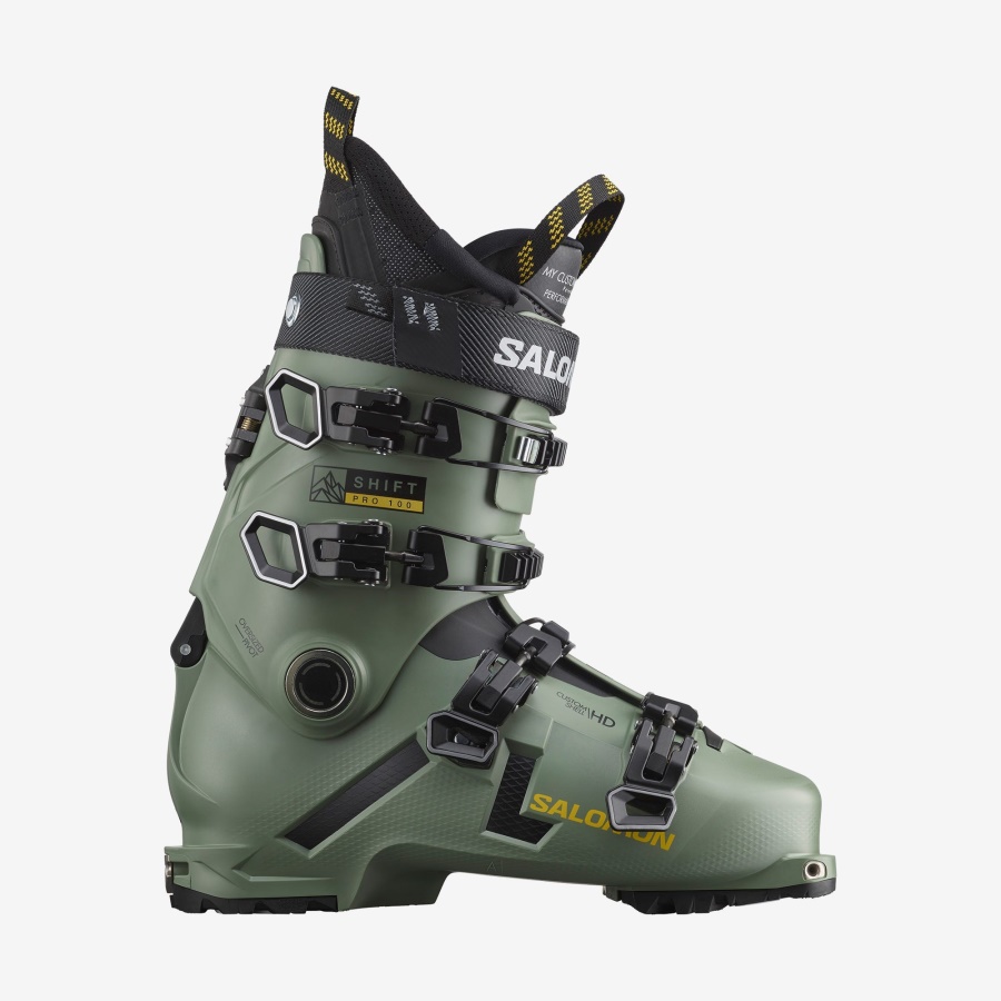 Men's Freeride Boots Shift Pro 100 At Oil Green-Black-Solar Power