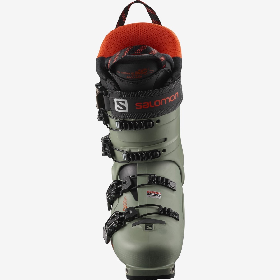 Men's Freeride Boots Shift Pro 130 At Oil Green-Black-Orange