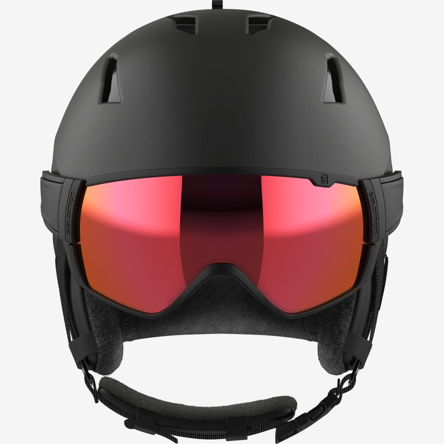 Men's Helmet Driver Black-Red Accent