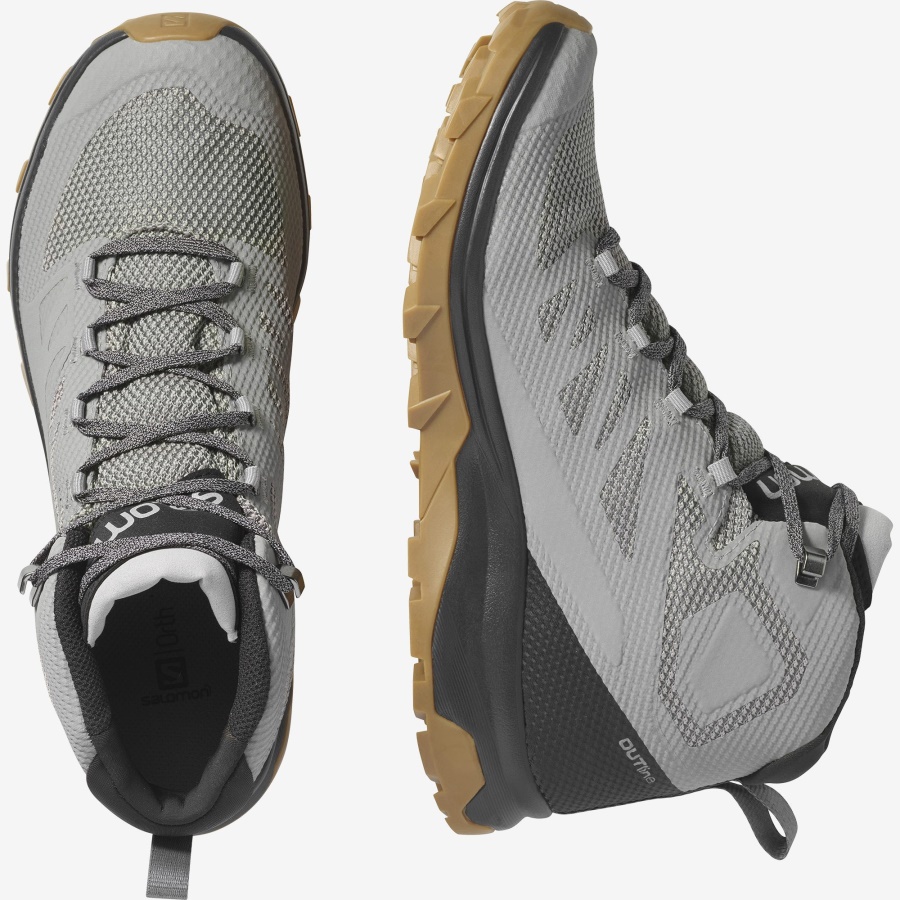 Men's Hiking Boots Outline Mid Gore-Tex Frost Gray-Black-Alloy