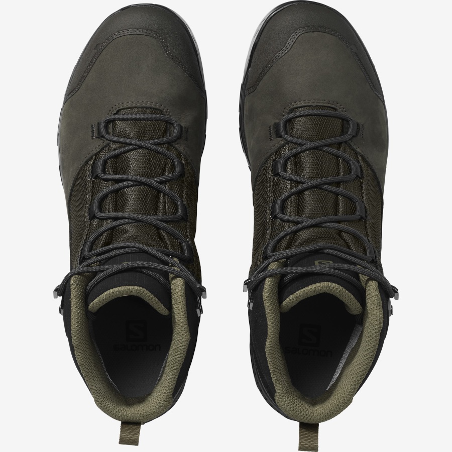 Men's Hiking Boots Outward Gore-Tex Peat-Black-Burnt Olive