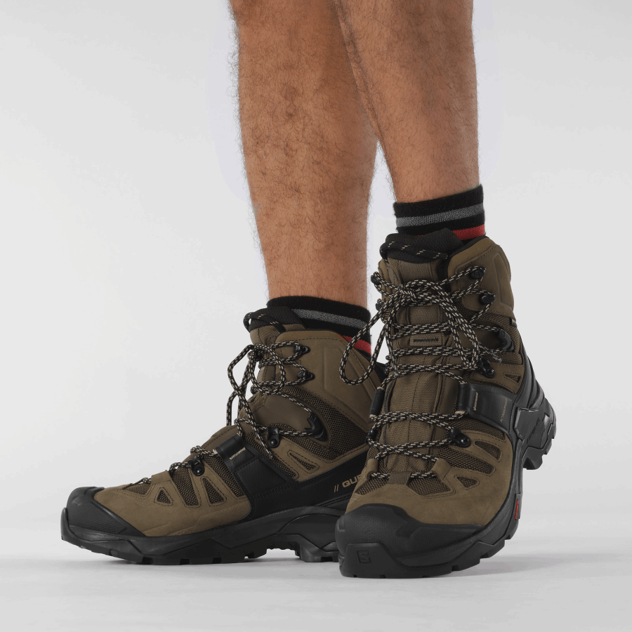 Men's Hiking Boots Quest 4 Gore-Tex Desert Palm-Black-Kelp