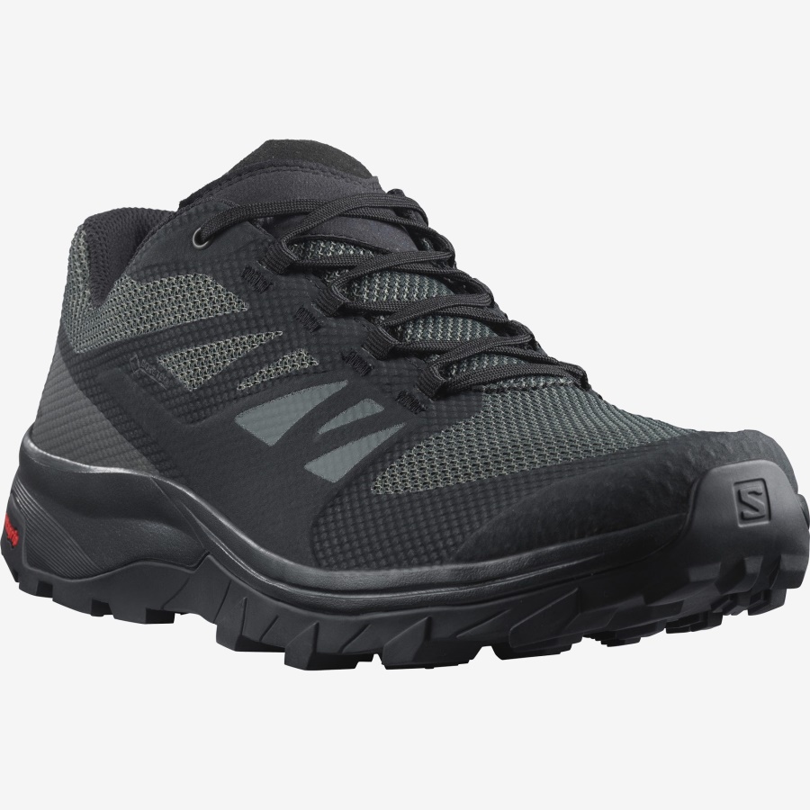 Men's Hiking Shoes Outline Wide Gore-Tex Black-Phantom-Magnet