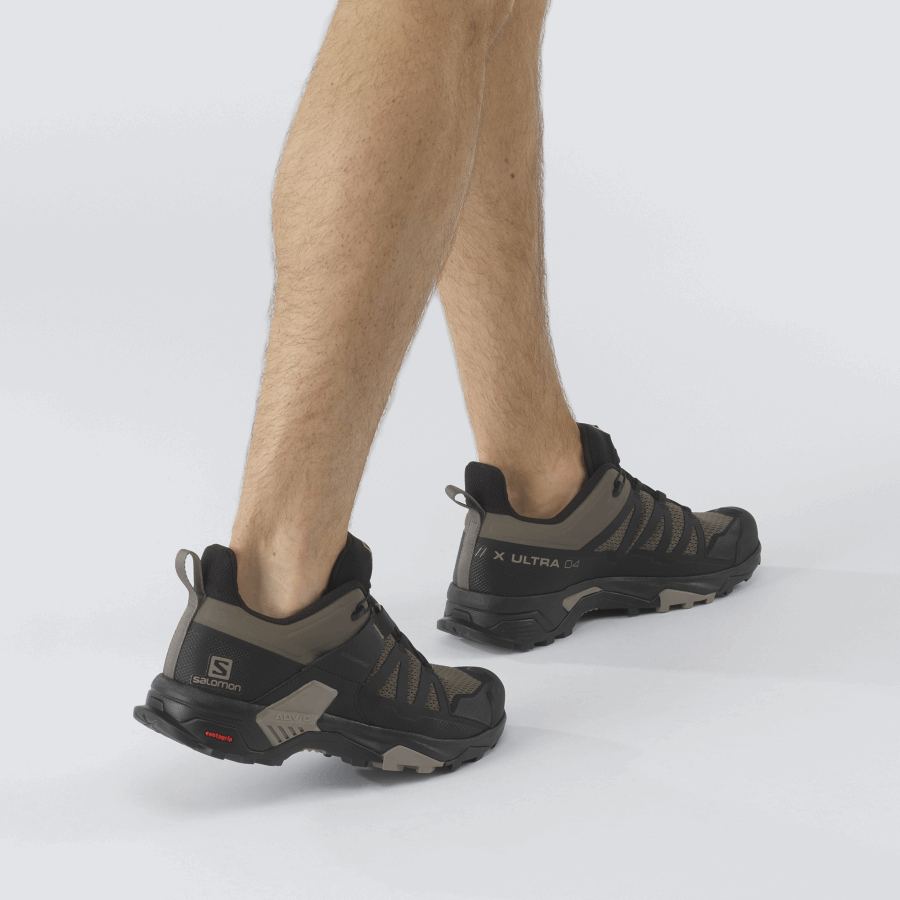 Men's Hiking Shoes X Ultra 4 Bungee Cord-Black-Vintage Khaki