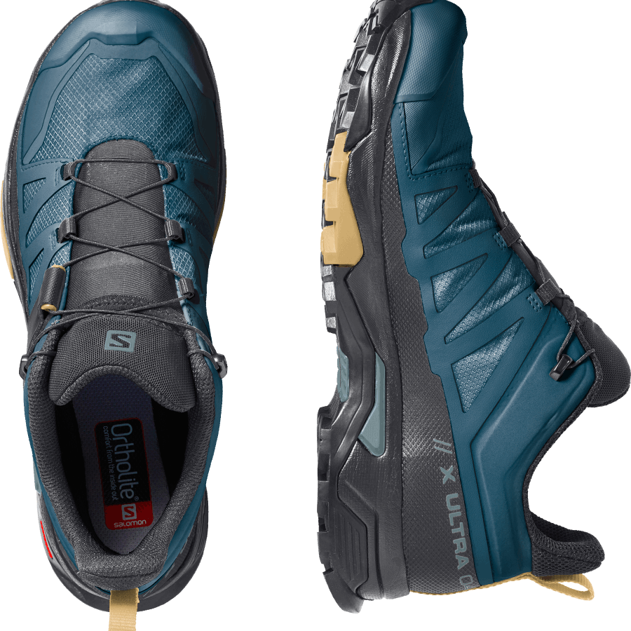 Men's Hiking Shoes X Ultra 4 Gore-Tex Legion Blue-Black-Fall Leaf