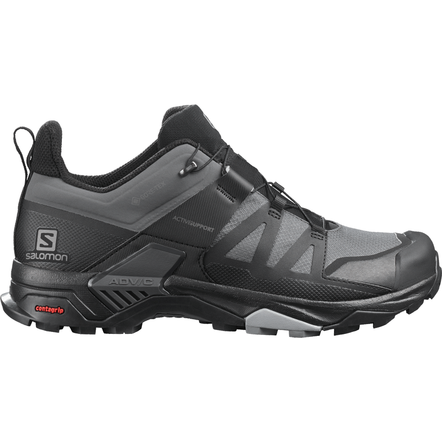Men's Hiking Shoes X Ultra 4 Wide Gore-Tex Magnet-Black-Monument