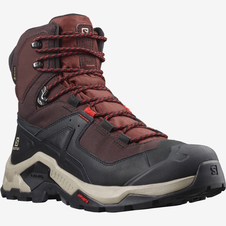Men's Leather Hiking Boots Quest Element Gore-Goji Berry