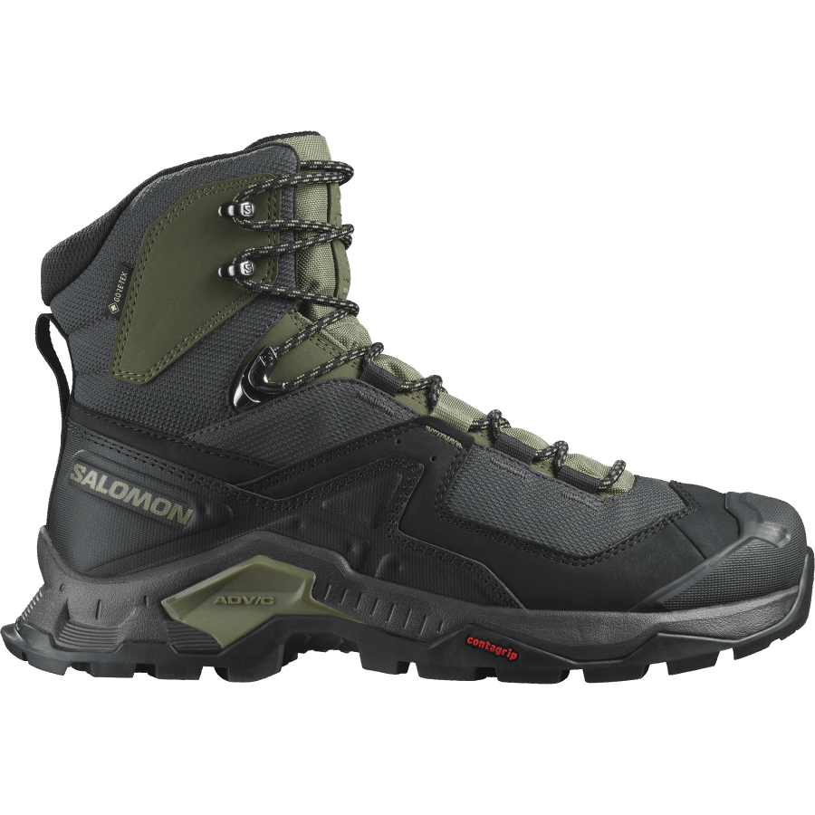 Men's Leather Hiking Boots Quest Element Gore-Tex Black-Green