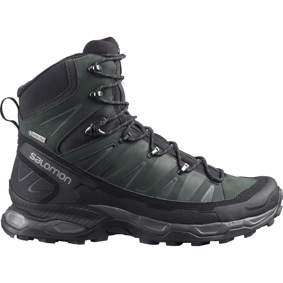 Men's Leather Hiking Boots X Ultra Trek Gore-Tex Black-Magnet