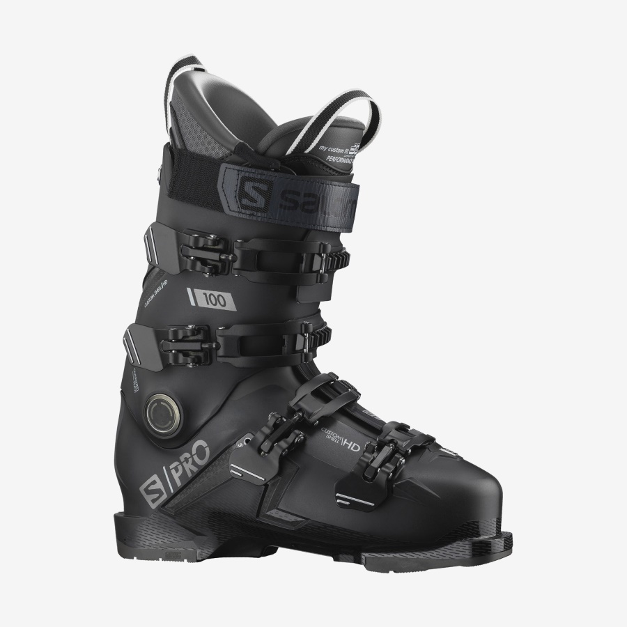 Men's On-Piste Boots S/Pro 100 Black-Belluga-Dark Silver
