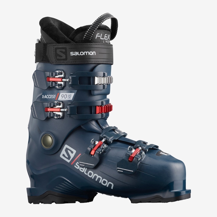 Men's On-Piste Boots X Access 90 Wide Petrol Blue-Red