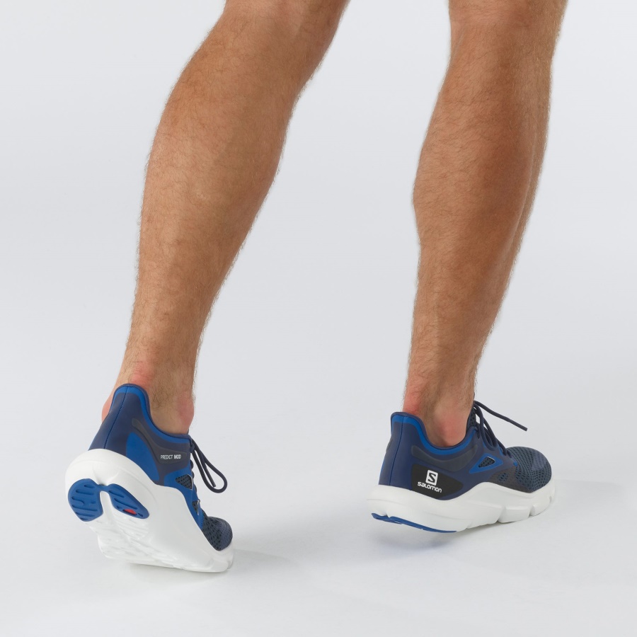 Men's Running Shoes Predict Mod Dark Denim-White-Turkish Sea