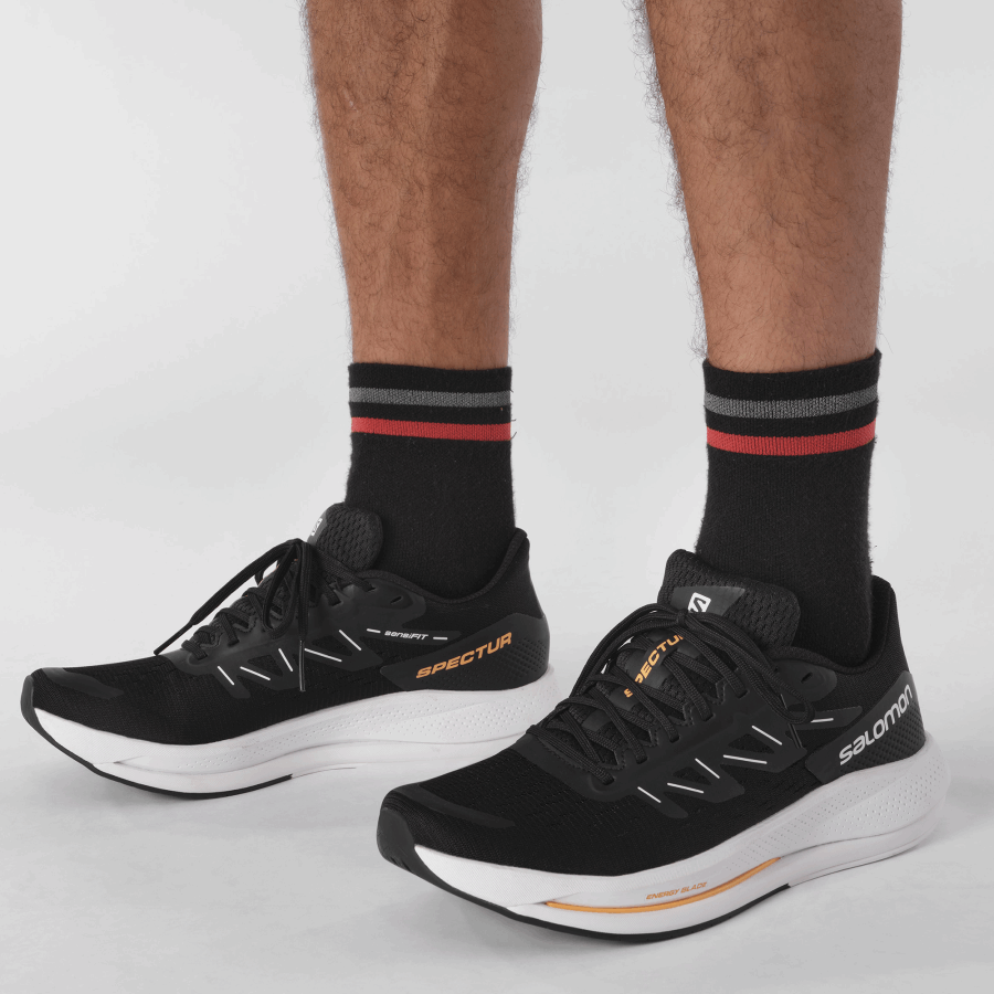 Men's Running Shoes Spectur Black-White-Blazing Orange