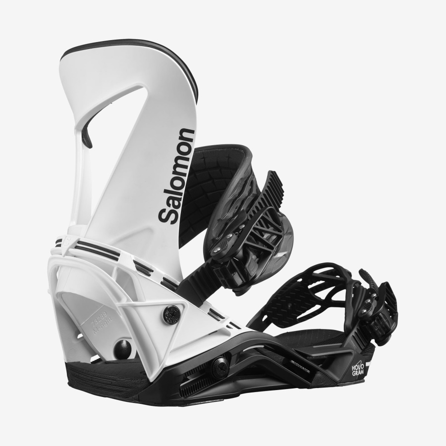 Men's Snowboard Bindings Hologram White-Black