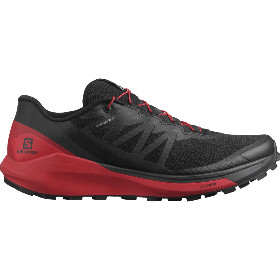 Men's Trail Running Shoes Sense Ride 4 Black-Goji Berry-Phantom