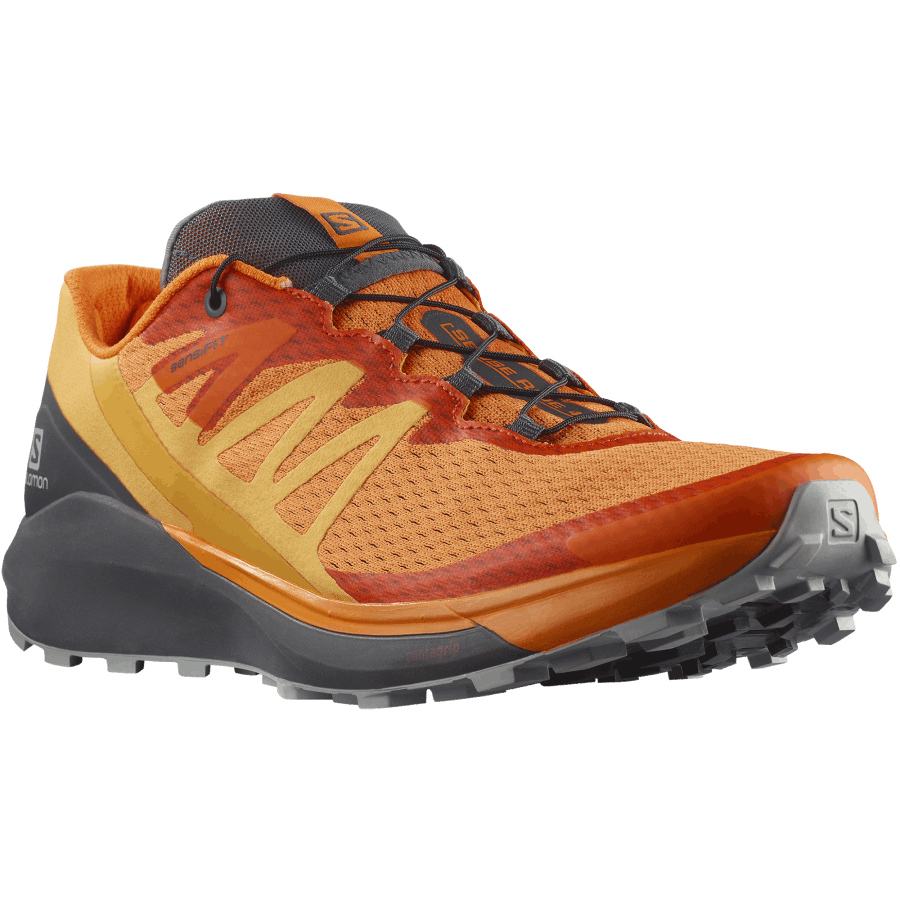 Men's Trail Running Shoes Sense Ride 4 Vibrant Orange-Ebony-Quarry