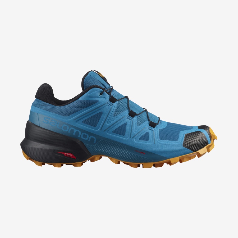 Men's Trail Running Shoes Speedcross 5 Crystal Teal-Reef-Golden Oak