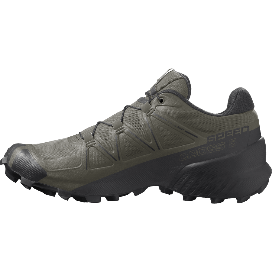 Men's Trail Running Shoes Speedcross 5 Wide Grape Leaf-Black-Phantom
