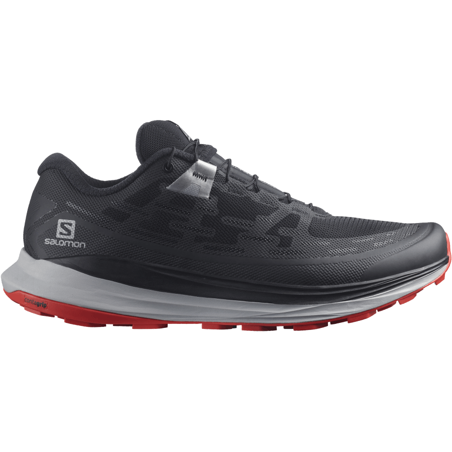 Men's Trail Running Shoes Ultra Glide Wide Black-Alloy-Goji Berry