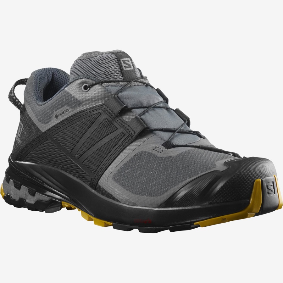 Men's Trail Running Shoes Xa Wild Gore-Tex Quiet Shade-Black-Arrowwood