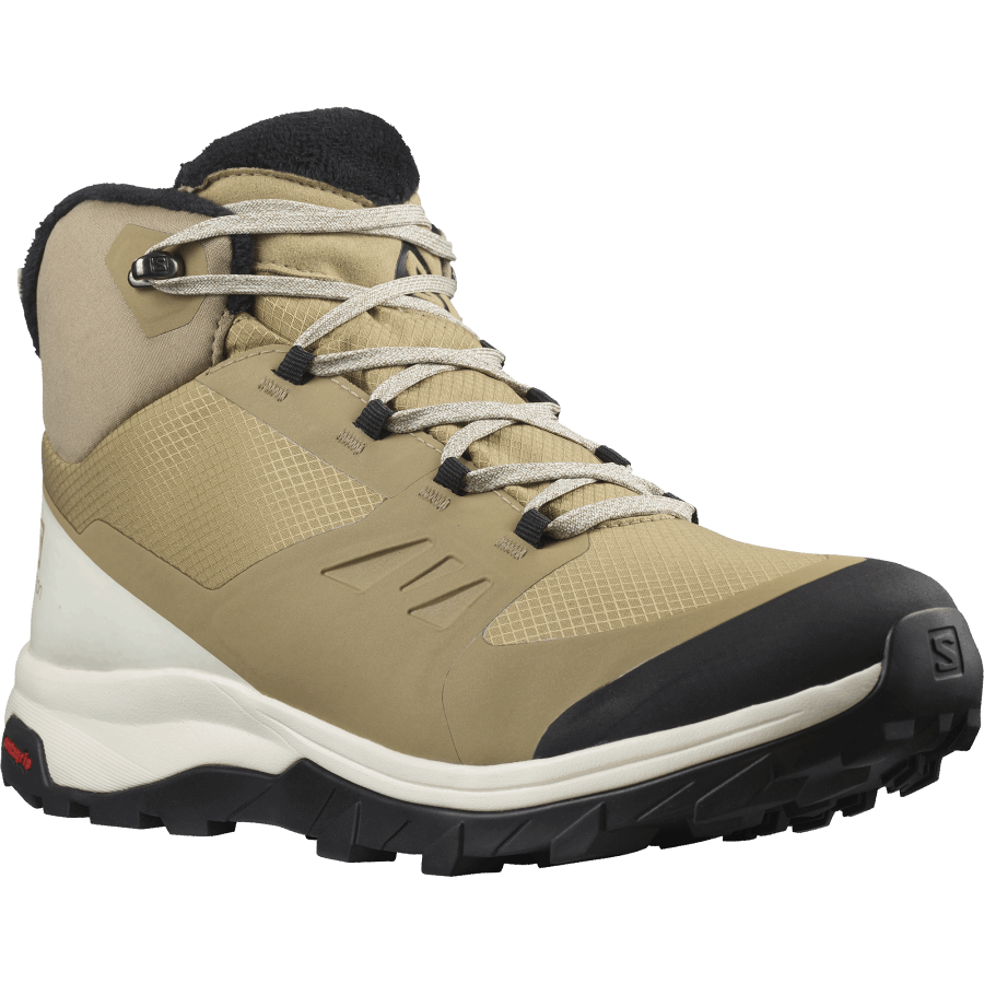 Men's Winter Boots Outsnap Climasalomon™ Waterproof Kelp-Vanilla Ice-Black