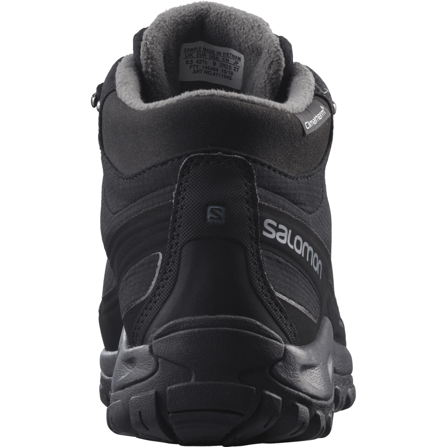 Men's Winter Boots Shelter Climasalomon™ Waterproof Black-Ebony