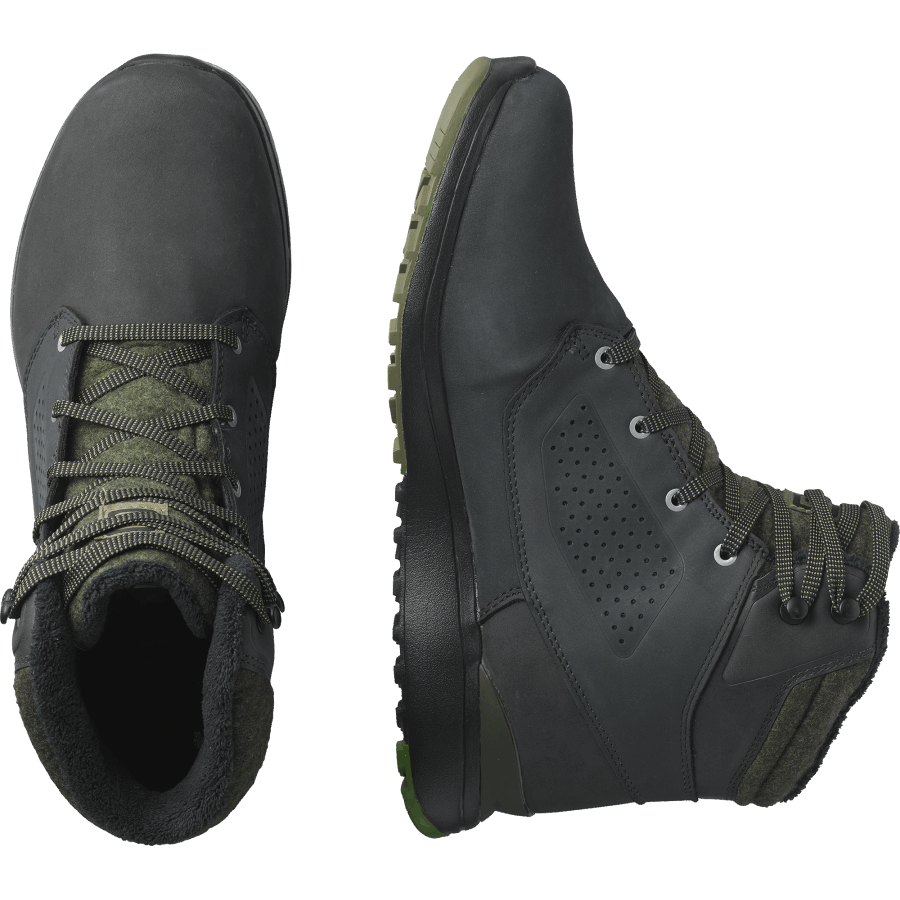 Men's Winter Boots Utility Winter Climasalomon™ Waterproof Black-Peat-Green