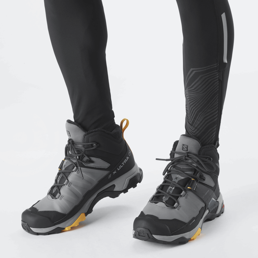 Men's Winter Boots X Ultra 4 Mid Winter Thinsulate™ Climasalomon™ Waterproof Quiet Apricot