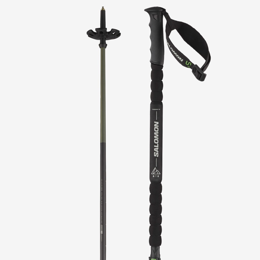 Unisex Alpine Poles Mtn Carbon S3 Black