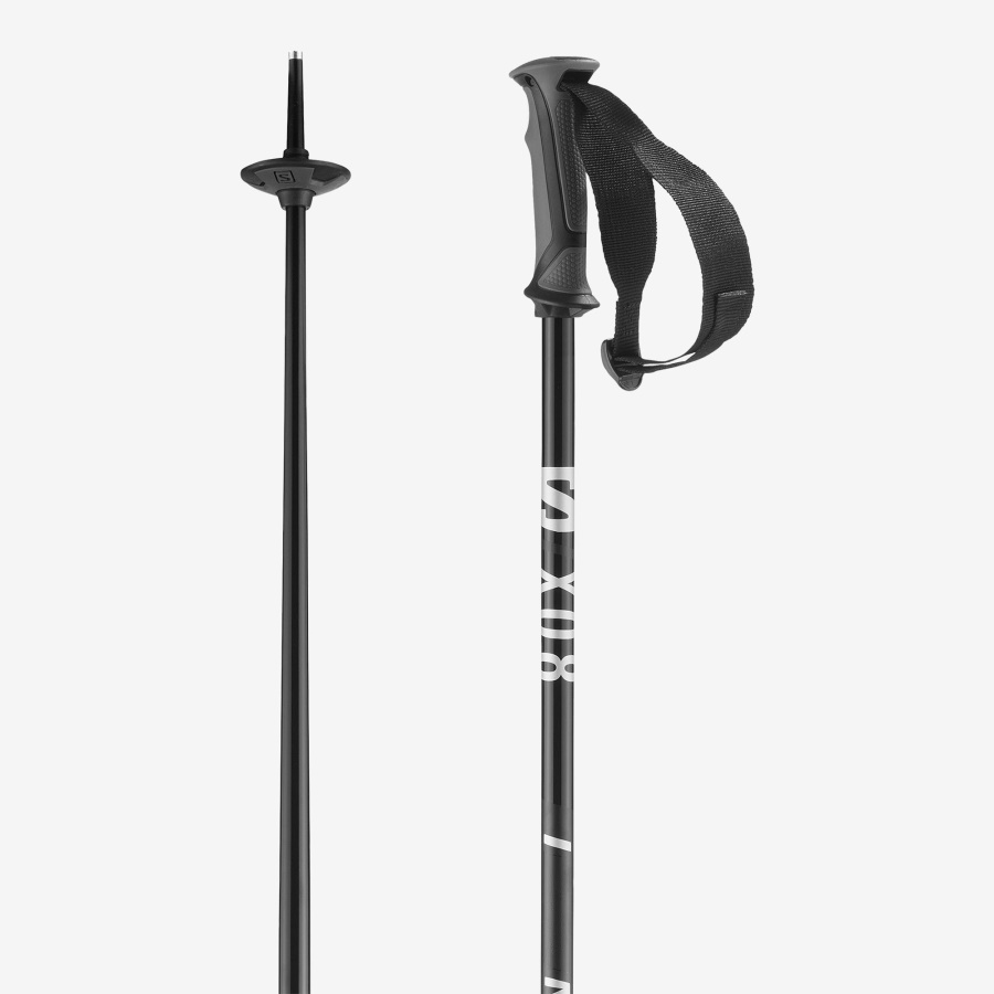 Unisex Alpine Poles X 08 Black