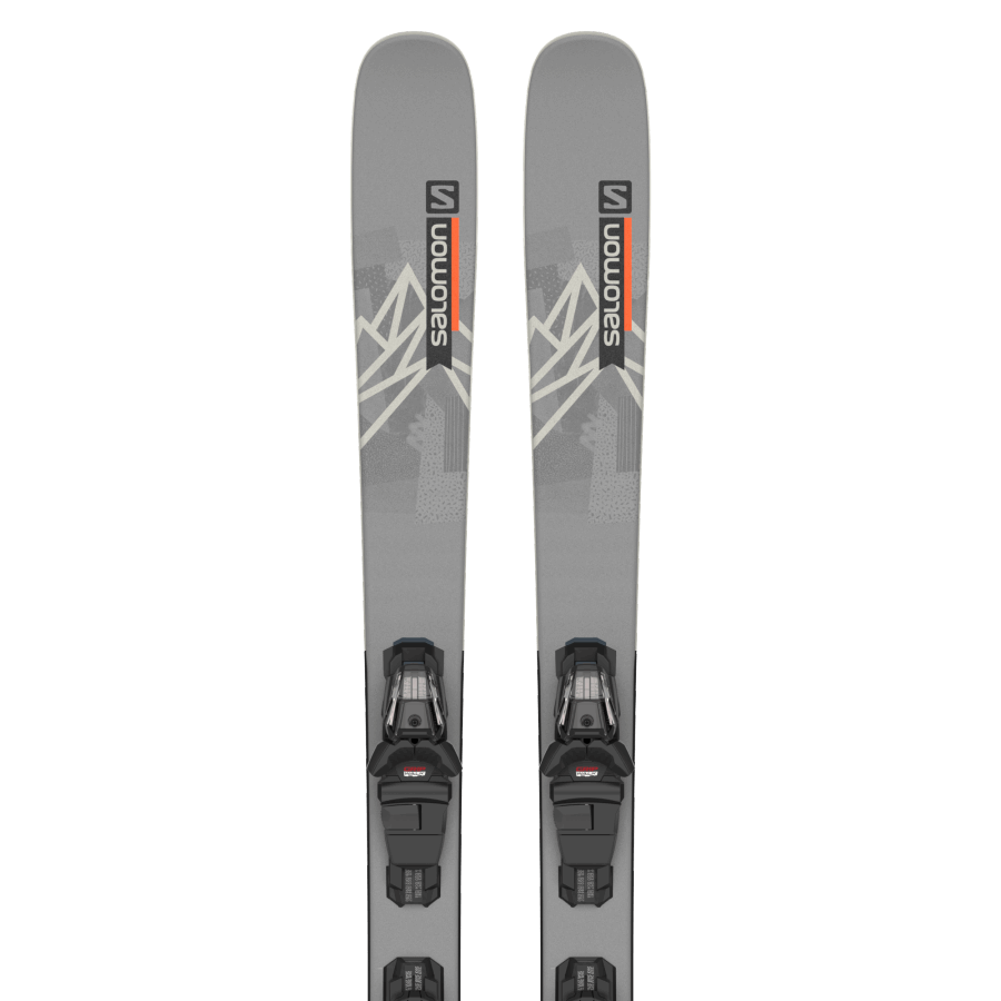 Unisex Freestyle Ski Package Qst Spark (And M10) Storm Gray-Black-Flame