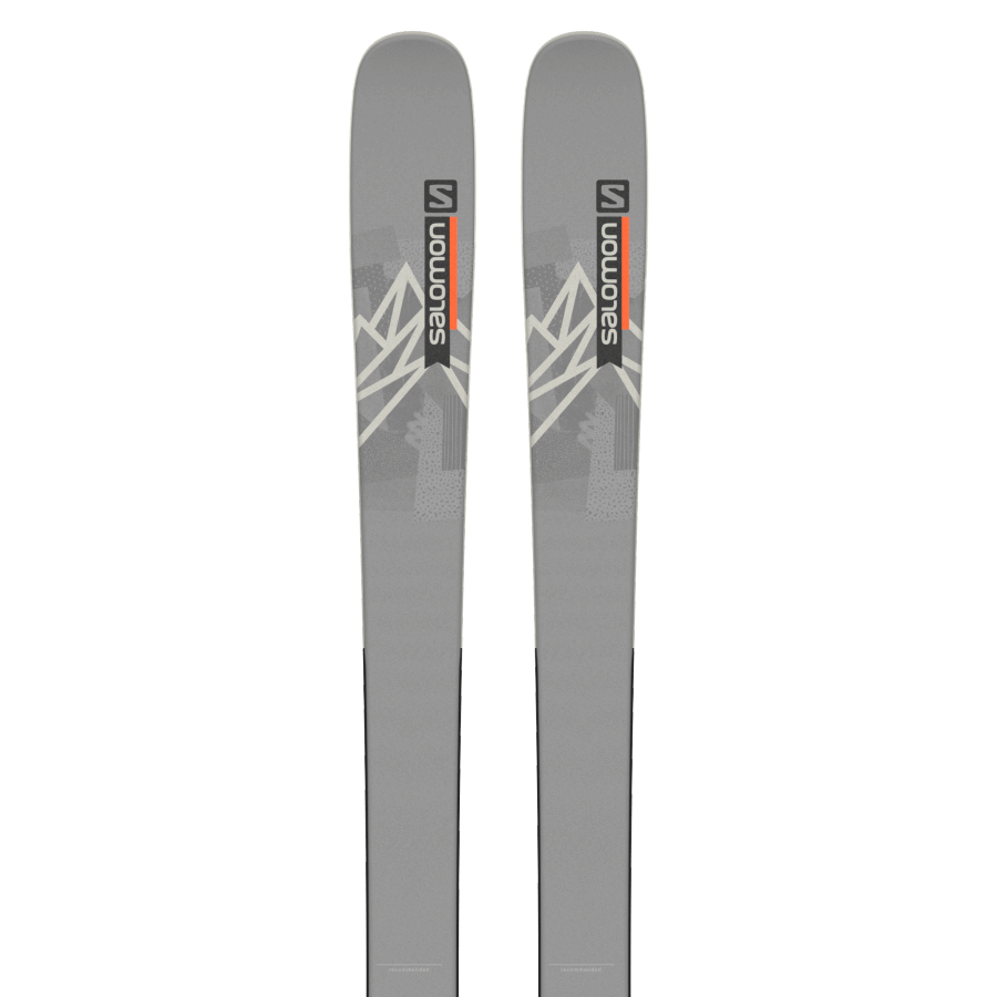 Unisex Freestyle Skis Qst Spark Storm Gray-Black-Flame
