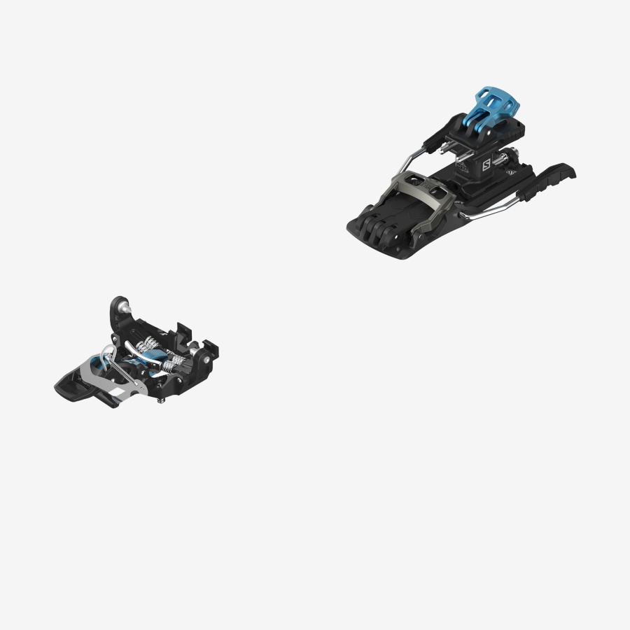 Unisex Touring Bindings Mtn Pure (With Leash And Brake) Black-Blue