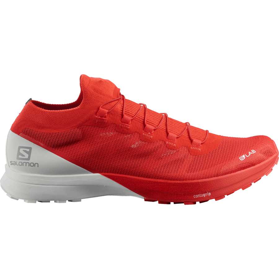 Unisex Trail Running Shoes S/Lab Sense 8 Racing Red-White