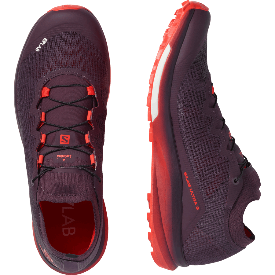Unisex Trail Running Shoes S/Lab Ultra 3 Maverick-Racing Red