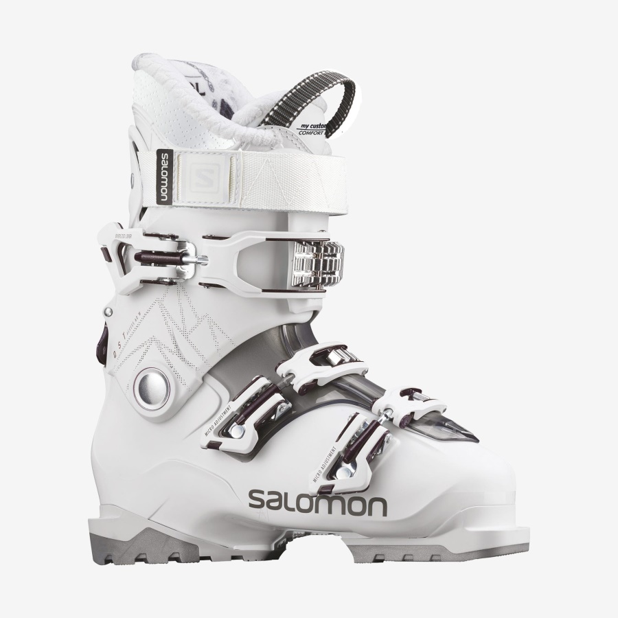 Women's All-Mountain Boots Qst Access 60 White-Translucent-Burgendy