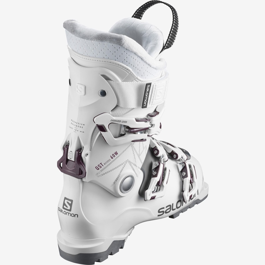 Women's All-Mountain Boots Qst Access 60 White-Translucent-Burgendy