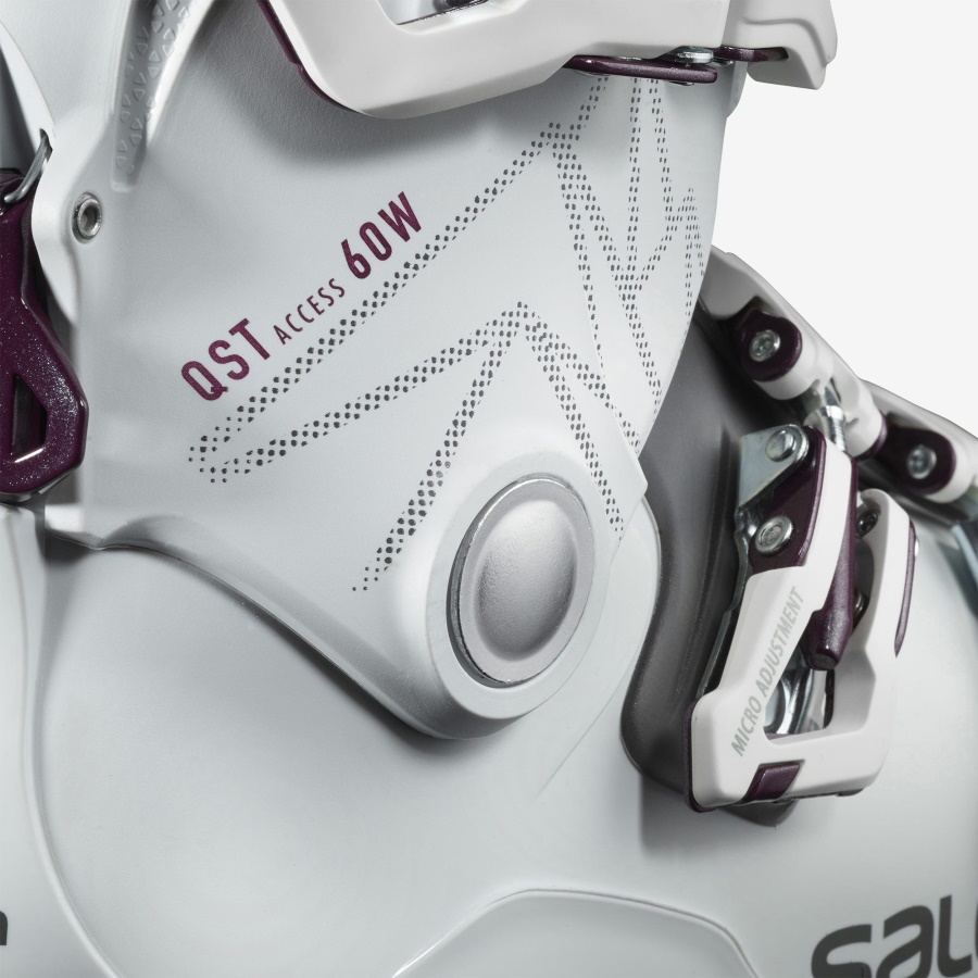 Women's All-Mountain Boots Qst Access 60 White-Translucent-Burgendy