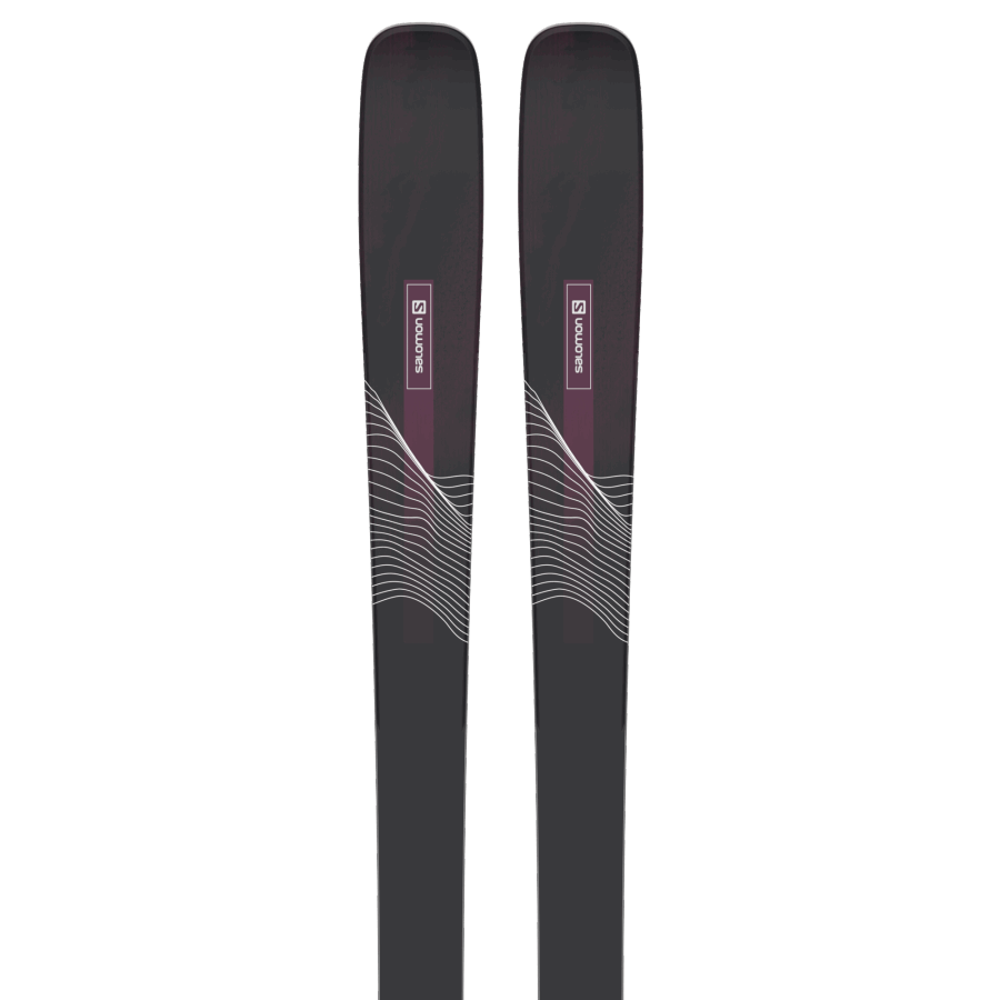Women's All-Mountain Skis Stance 84 Black-Bordeau