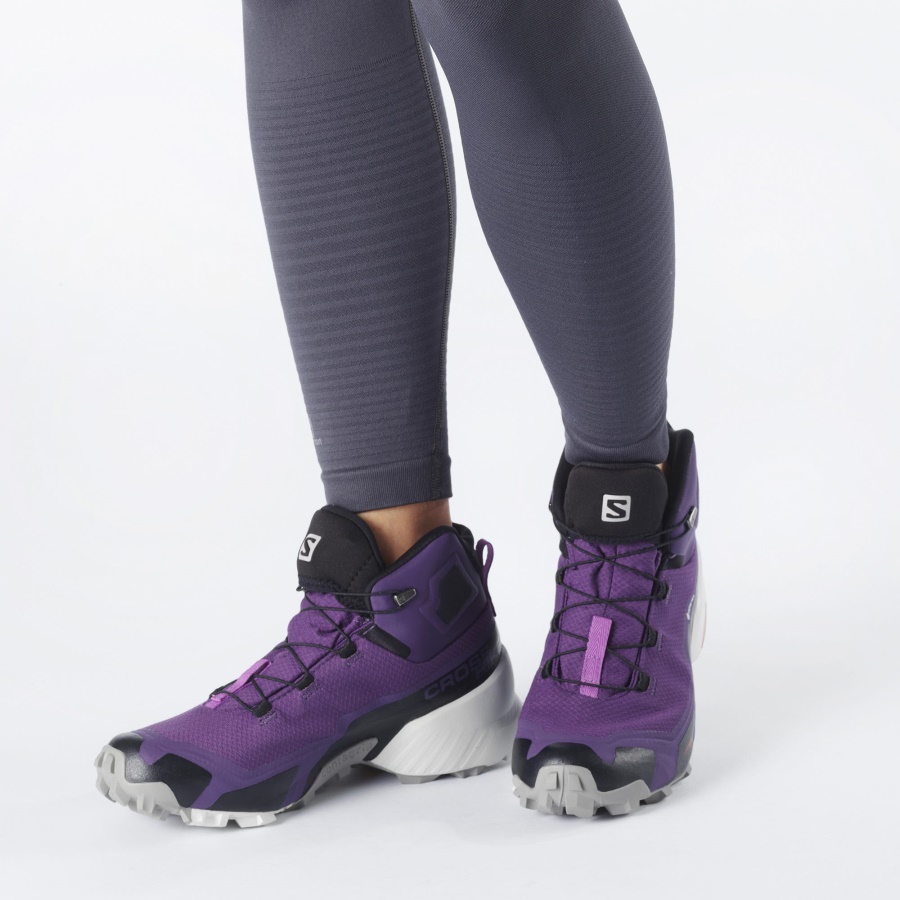 Women's Hiking Boots Cross Hike Mid Gore-Tex Grape-Frost Gray-Royal Lilac