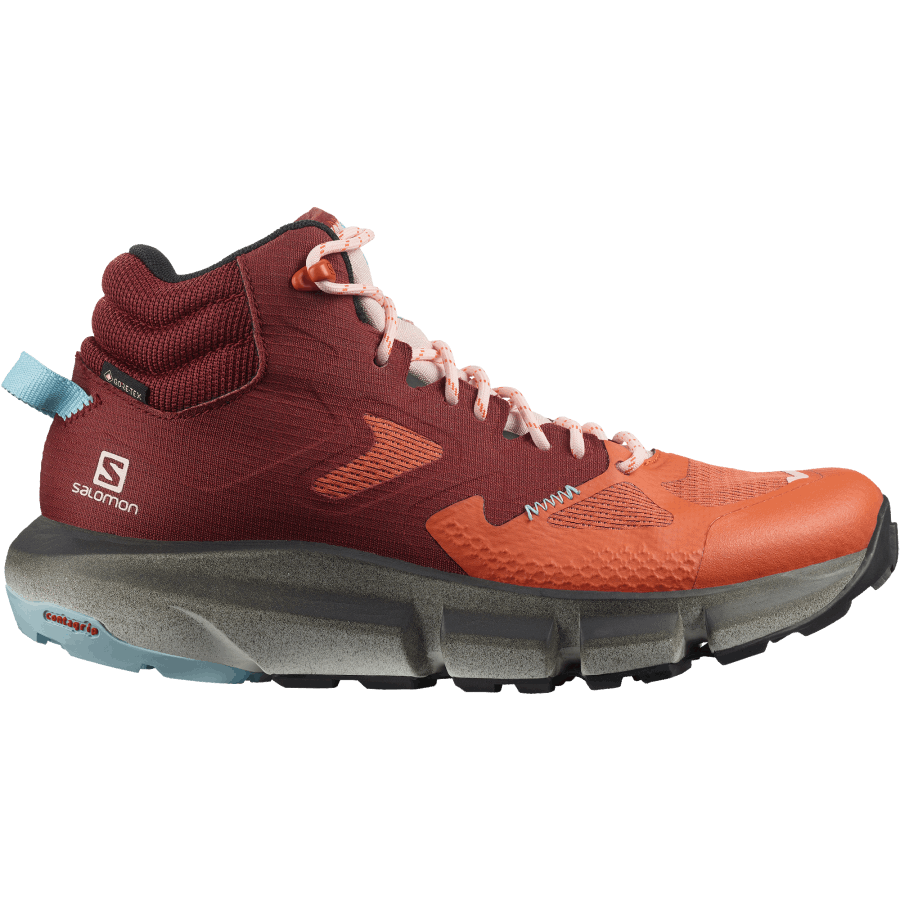 Women's Hiking Boots Predict Hike Mid Gore-Tex Mecca Orange-Brown-Crystal Blue