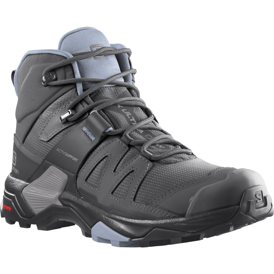 Women's Hiking Boots X Ultra 4 Mid Gore-Tex Magnet-Black-Zen Blue