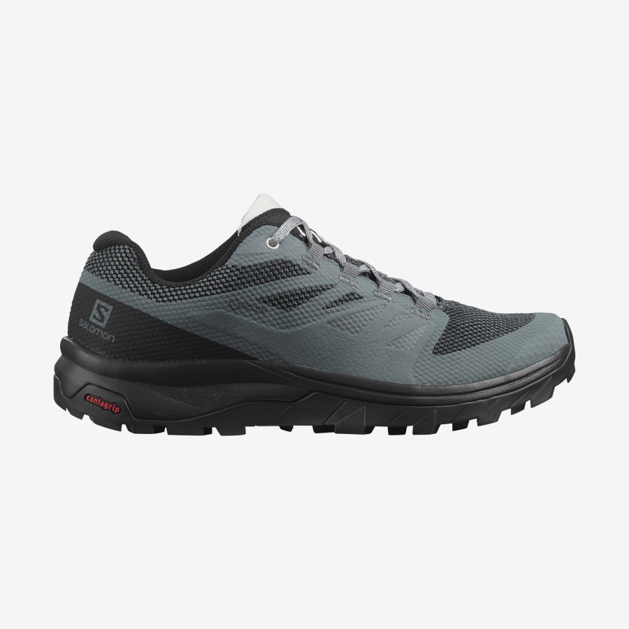 Women's Hiking Shoes Outline Gore-Tex Stormy Weather-Black-Rock
