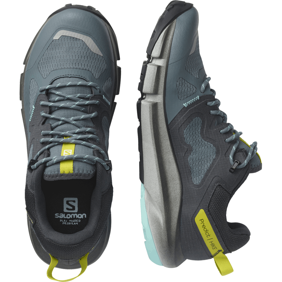 Women's Hiking Shoes Predict Hike Gore-Tex Stormy Weather-Ebony-Turquoise